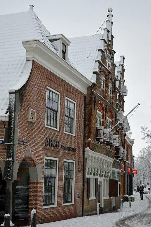 Arco Architecten pand sneeuw