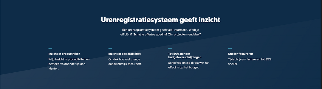 Urenregistratie geeft inzicht