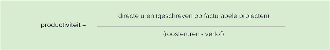 Formule productiviteit