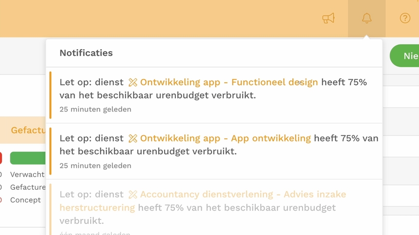 Projectmanagement notificaties