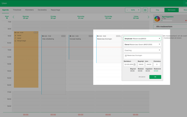 agenda calendar screen 2