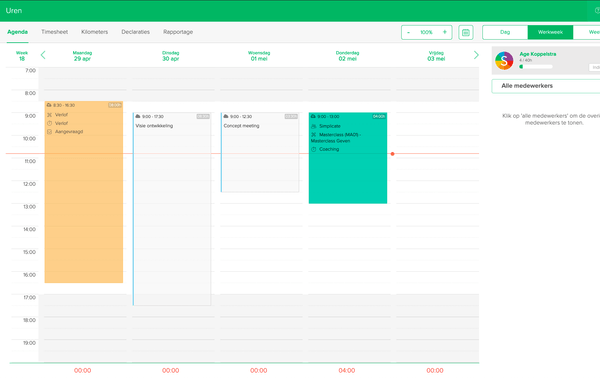 agenda calendar screen 3