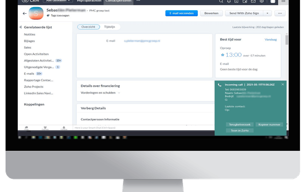 Screenshot slimme popup