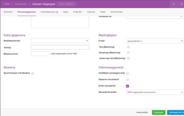 Simplicate crm informanagement