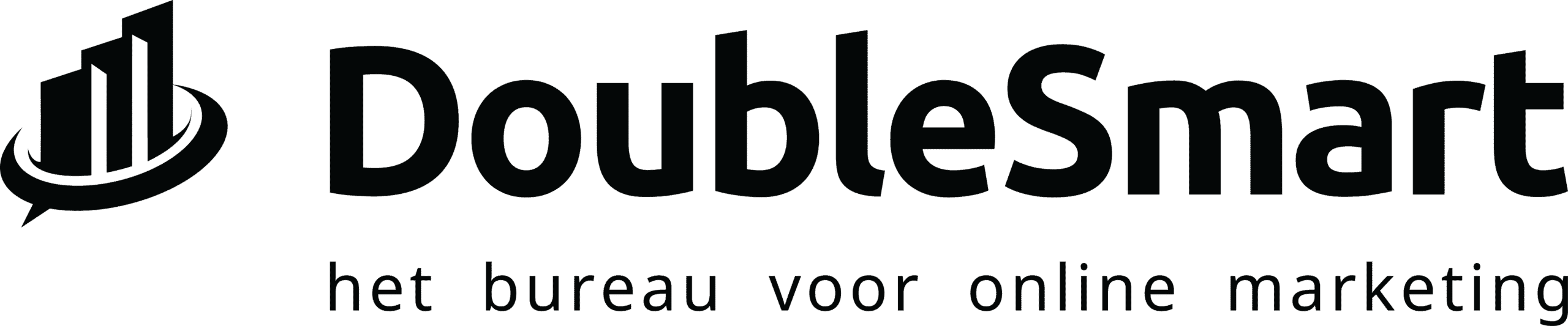Logo Double Smart hor zwart