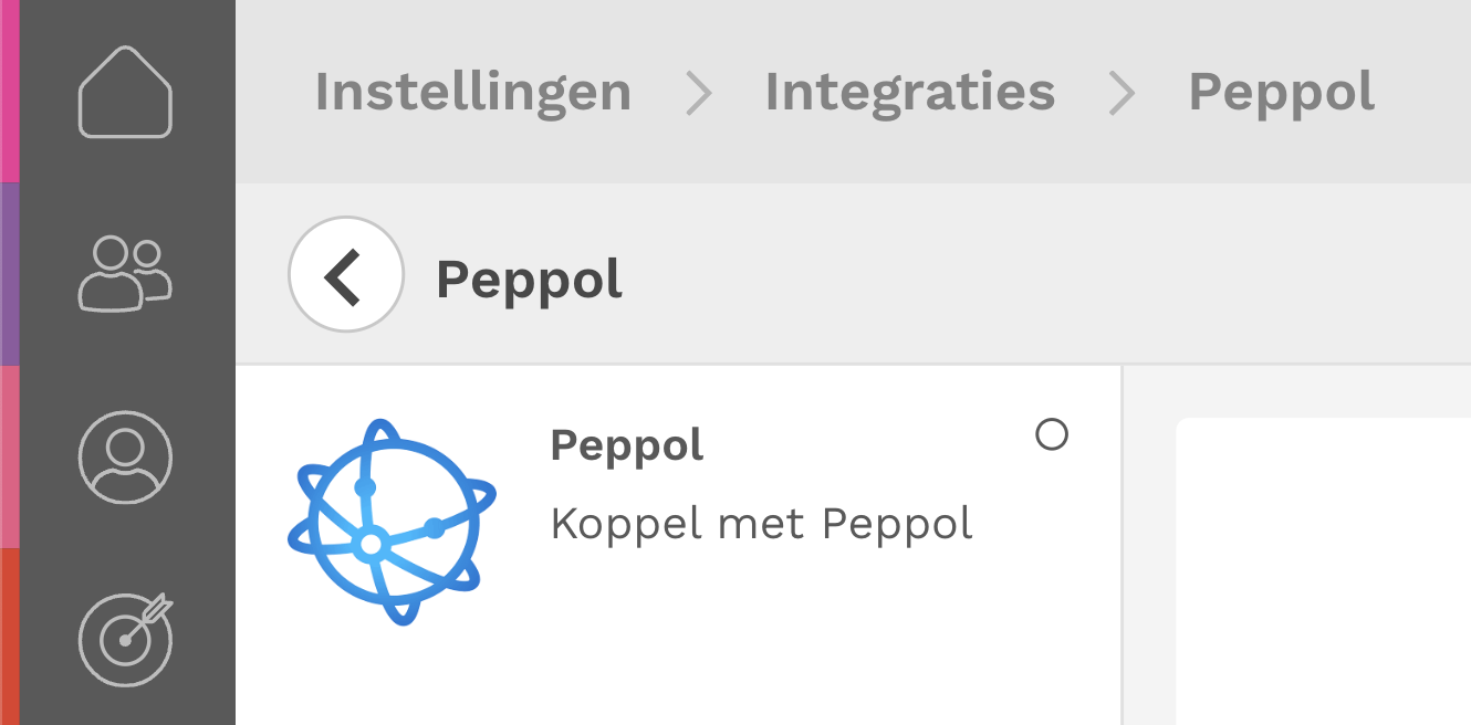 Activeer Peppol integratie