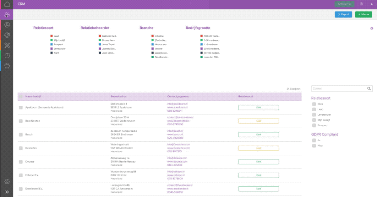 CRM voor accountants van Simplicate CRM voor accountants van Simplicate